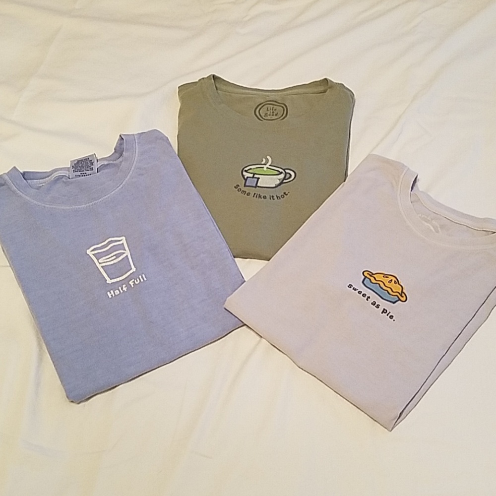 Lot of 3 Life is Good tee shirts women's